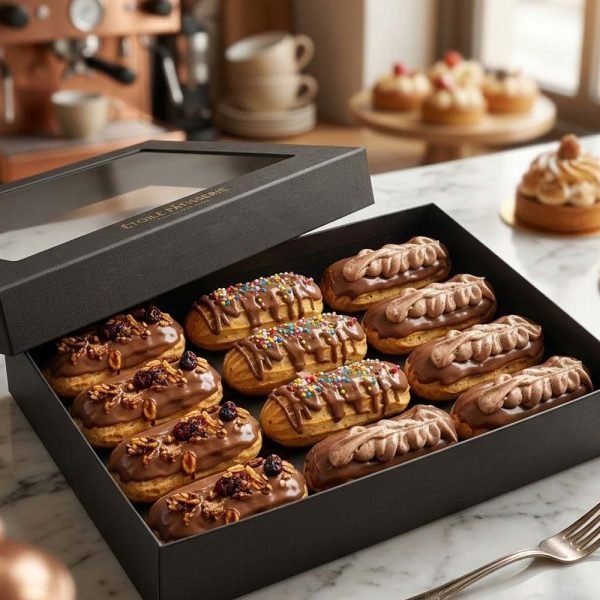 Hazelnut chocolate cream eclair (12 Units)